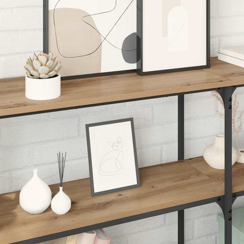 vidaXL Console Table Artisan Oak 150 x 29 x 75 cm