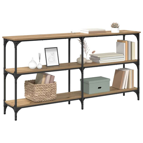 vidaXL Console Table Artisan Oak 150 x 29 x 75 cm
