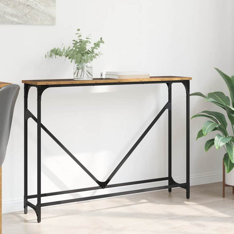 vidaXL Console Table Manual Old wood Engineered wood