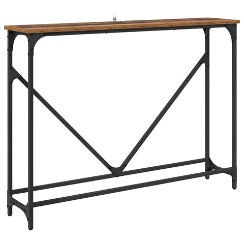 vidaXL Console Table Manual Old wood Engineered wood