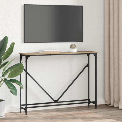 vidaXL Console Table Artisan oak 102 x 22.5 x 75 cm Engineered wood