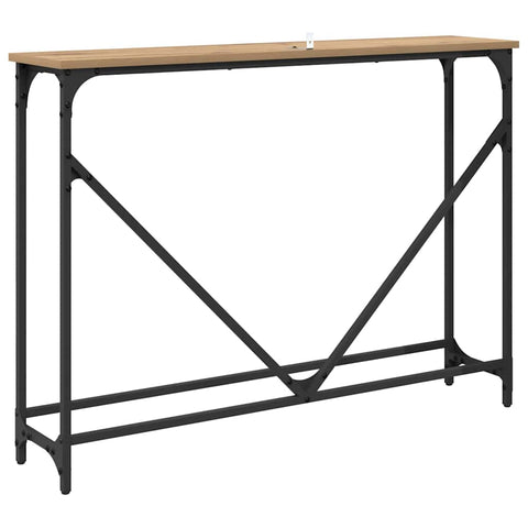 vidaXL Console Table Artisan oak 102 x 22.5 x 75 cm Engineered wood