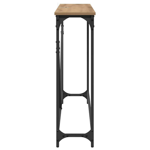 vidaXL Console Table Artisan oak 102 x 22.5 x 75 cm Engineered wood