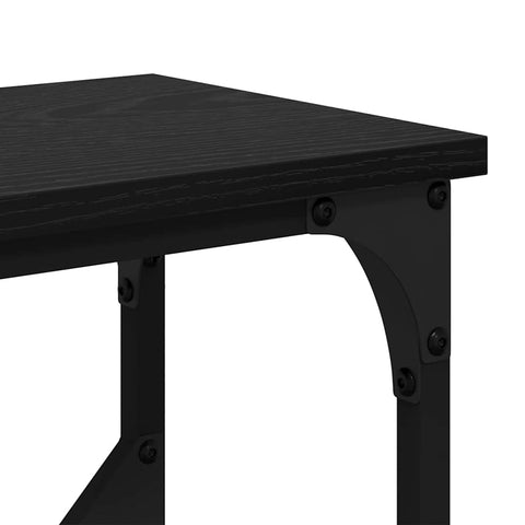 vidaXL Console Table Black oak 102 x 22.5 x 75 cm Engineered wood