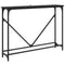 vidaXL Console Table Black oak 102 x 22.5 x 75 cm Engineered wood