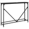 vidaXL Console Table Black oak 102 x 22.5 x 75 cm Engineered wood