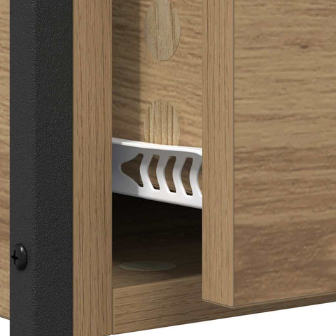 vidaXL Console Table with Drawer Artisan Oak 100 x 40 x 75 cm