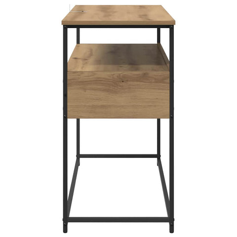 vidaXL Console Table with Drawer Artisan Oak 100 x 40 x 75 cm