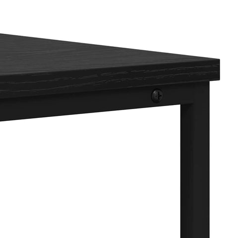 vidaXL Console Table with Drawer Black Oak 100 x 40 x 75 cm