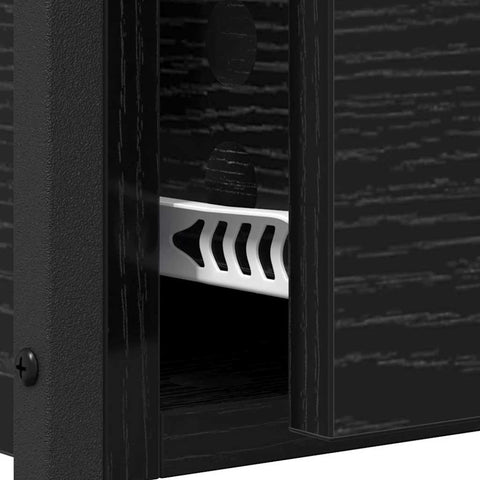 vidaXL Console Table with Drawer Black Oak 100 x 40 x 75 cm