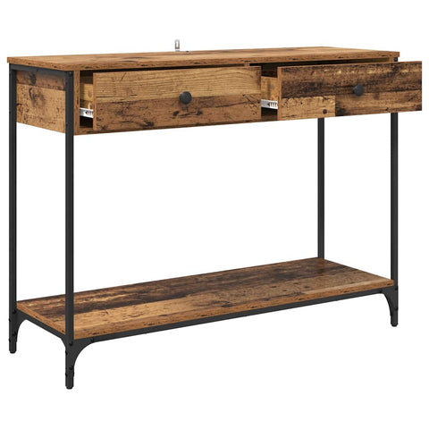 vidaXL Console Table Old Wood 100 x 34.5 x 75 cm Engineered Wood