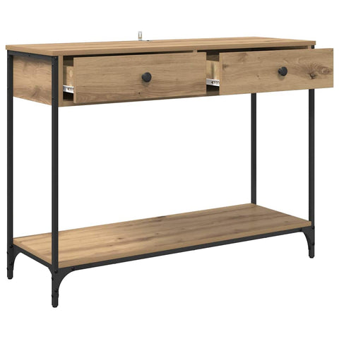 vidaXL Console Table Artisan Oak 100 x 34.5 x 75 cm Engineered Wood
