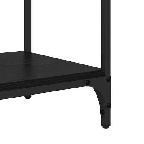 vidaXL Console Table Black Oak 100 x 34.5 x 75 cm Engineered Wood