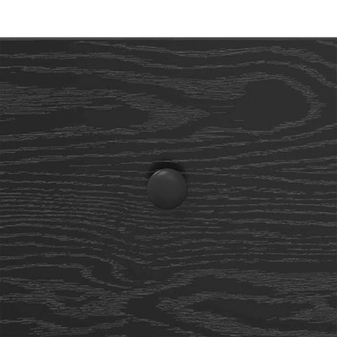 vidaXL Console Table Black Oak 100 x 34.5 x 75 cm Engineered Wood