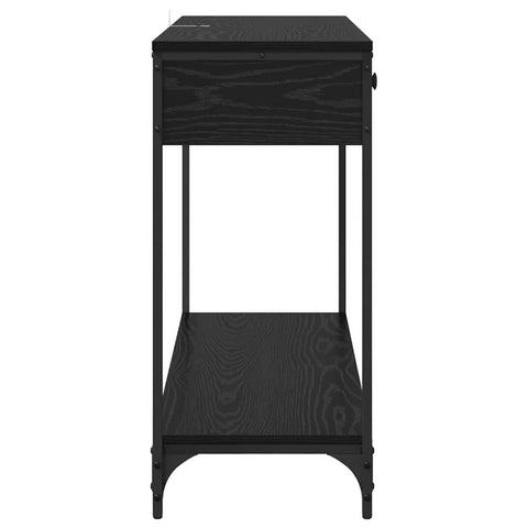 vidaXL Console Table Black Oak 100 x 34.5 x 75 cm Engineered Wood