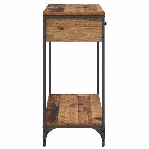 vidaXL Console Table Old Wood 75 x 34.5 x 75 cm Engineered Wood