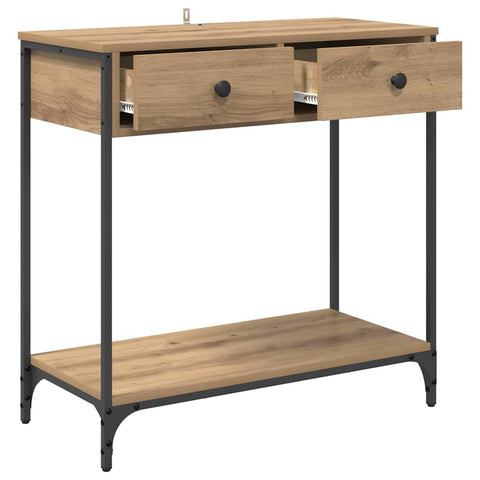 vidaXL Console Table Artisan Oak 75 x 34.5 x 75 cm Engineered Wood