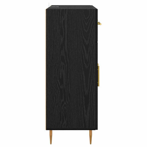 vidaXL Sideboard Black Oak 69.5 x 34 x 90 cm Engineered Wood
