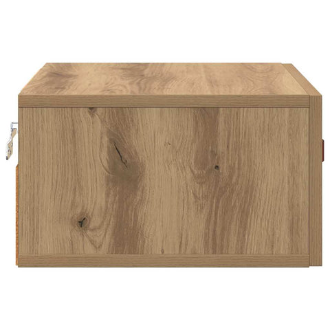 vidaXL Wall-mounted Bedside Cabinet Artisan Oak 35 x 35 x 20 cm