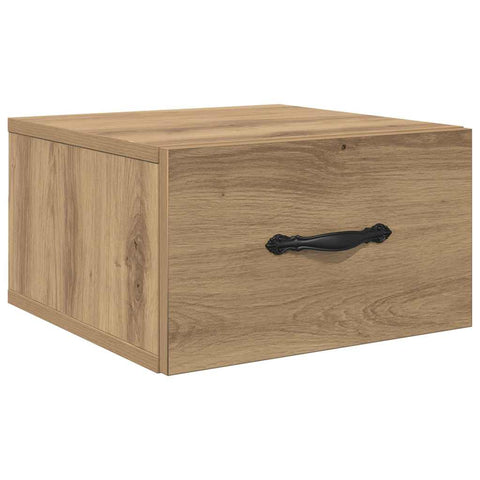 vidaXL Bedside Cabinet with Drawer 2 pcs Artisan oak 35 x 35 x 20 cm