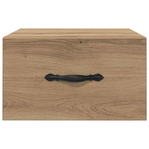 vidaXL Bedside Cabinet with Drawer 2 pcs Artisan oak 35 x 35 x 20 cm