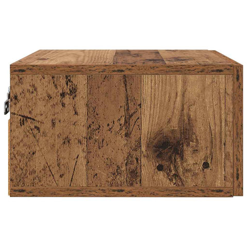 vidaXL Bedside Cabinet Old wood 35 x 35 x 20 cm Engineered wood