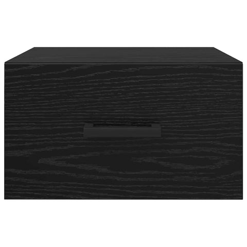 vidaXL Bedside Cabinet 2 pcs Black oak 35 x 35 x 20 cm Engineered wood