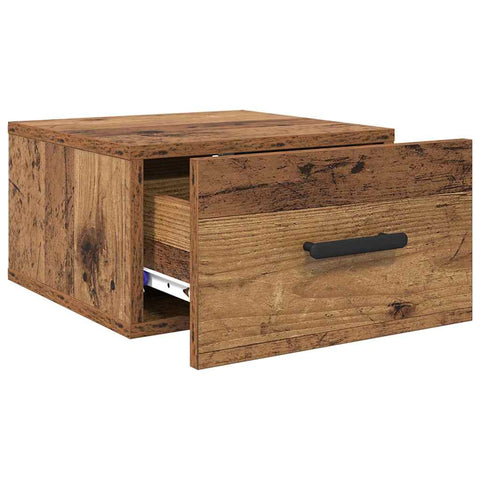 vidaXL Bedside Cabinet Old wood 35 x 35 x 20 cm Engineered wood