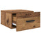 vidaXL Bedside Cabinet Old wood 35 x 35 x 20 cm Engineered wood