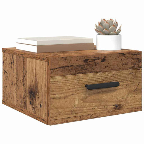vidaXL Bedside Cabinet Old wood 35 x 35 x 20 cm Engineered wood