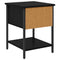 vidaXL Bedside Cabinet 2 pcs Old wood 35 x 35 x 20 cm Engineered wood