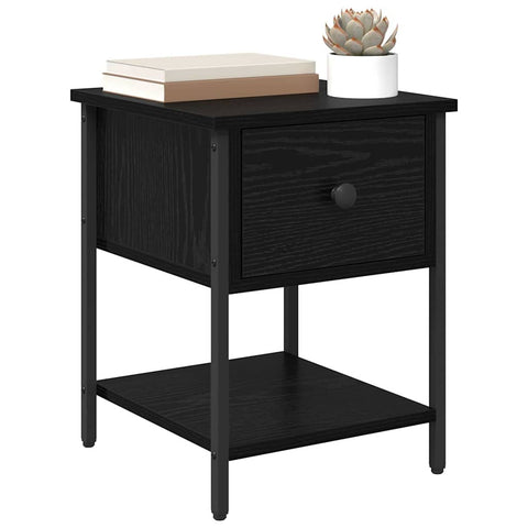 vidaXL Bedside Cabinet 2 pcs Old wood 35 x 35 x 20 cm Engineered wood