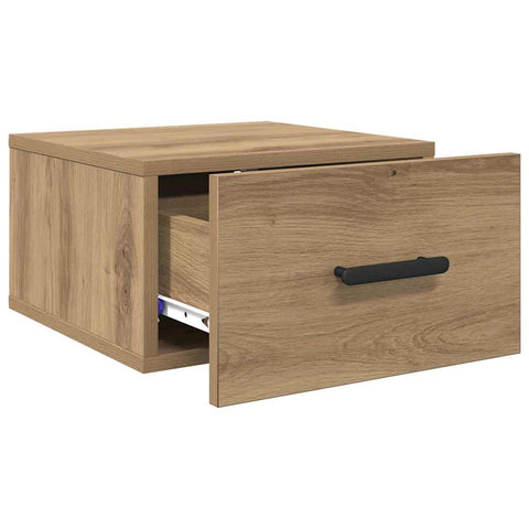 vidaXL Bedside Cabinet Artisan oak 35 x 35 x 20 cm Engineered wood