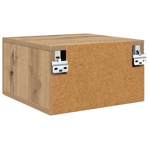 vidaXL Bedside Cabinet Artisan oak 35 x 35 x 20 cm Engineered wood