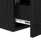 vidaXL Bedside Cabinet Black oak 35 x 35 x 20 cm Engineered wood