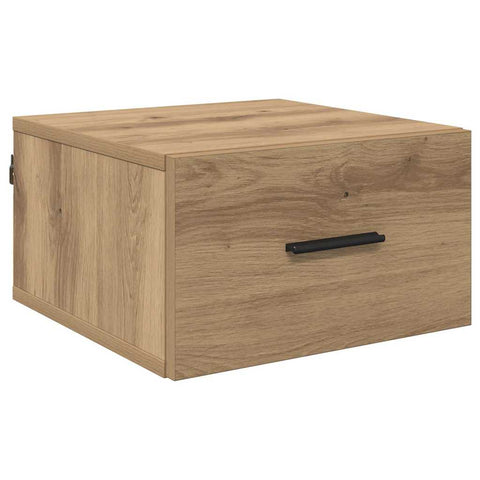 vidaXL Bedside Cabinet with Drawer 2 pcs Artisan oak 35 x 35 x 20 cm