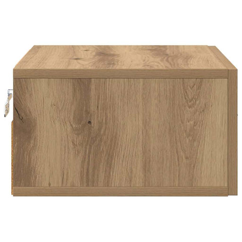 vidaXL Bedside Cabinet with Drawer 2 pcs Artisan oak 35 x 35 x 20 cm