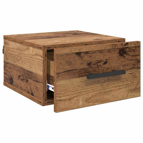 vidaXL Bedside Cabinet Old wood 35 x 35 x 20 cm Engineered wood