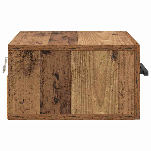 vidaXL Bedside Cabinet Old wood 35 x 35 x 20 cm Engineered wood