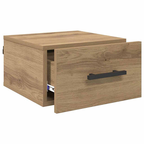 vidaXL Bedside Cabinet Artisan oak 35 x 35 x 20 cm Engineered wood
