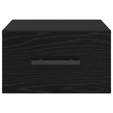 vidaXL Bedside Cabinet Black oak 35 x 35 x 20 cm Engineered wood