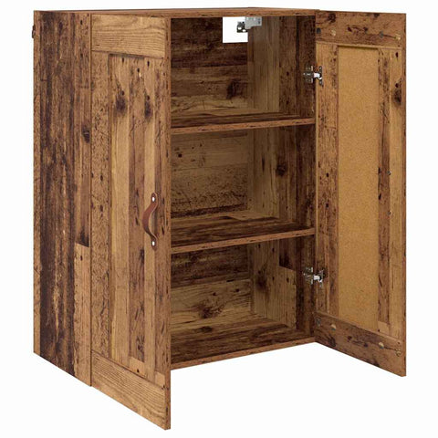vidaXL Wall Mounted Cabinet Old Wood 69.5 x 34 x 90 cm Engineered Wood