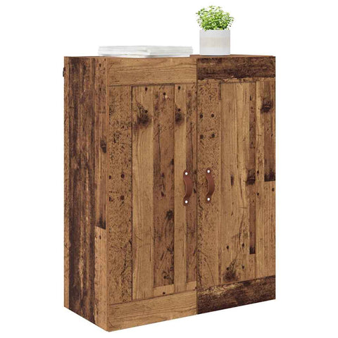 vidaXL Wall Mounted Cabinet Old Wood 69.5 x 34 x 90 cm Engineered Wood