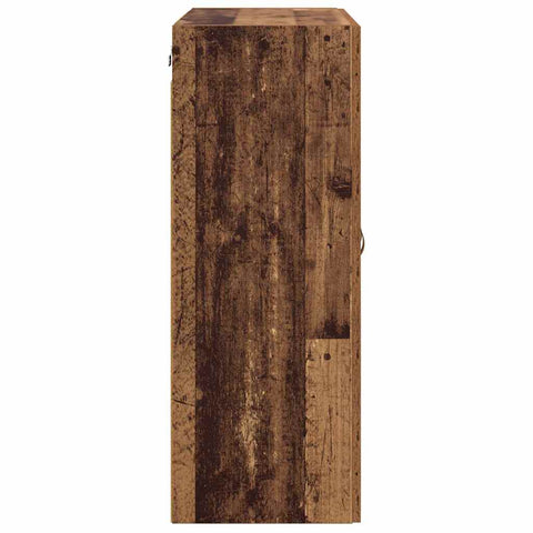 vidaXL Wall Mounted Cabinet Old Wood 69.5 x 34 x 90 cm Engineered Wood