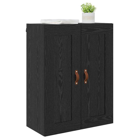 vidaXL Wall Mounted Cabinet Black Oak 69.5 x 34 x 90 cm
