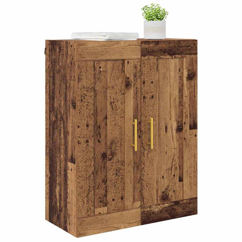 vidaXL Wall Mounted Cabinet Old Wood 69.5 x 34 x 90 cm Engineered Wood