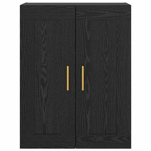 vidaXL Wall Mounted Cabinet Black Oak 69.5 x 34 x 90 cm