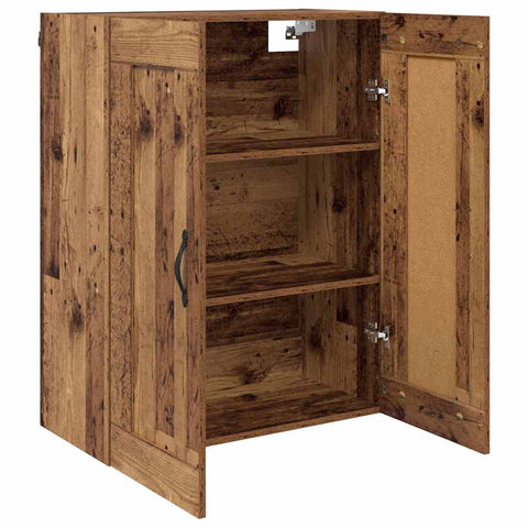 vidaXL Wall Mounted Cabinet Old Wood 69.5 x 34 x 90 cm Engineered Wood