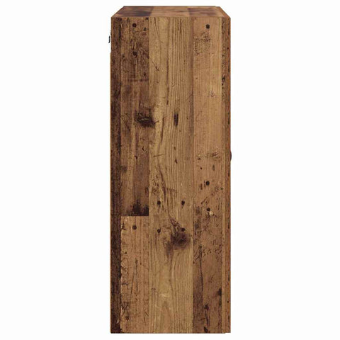vidaXL Wall Mounted Cabinet Old Wood 69.5 x 34 x 90 cm Engineered Wood