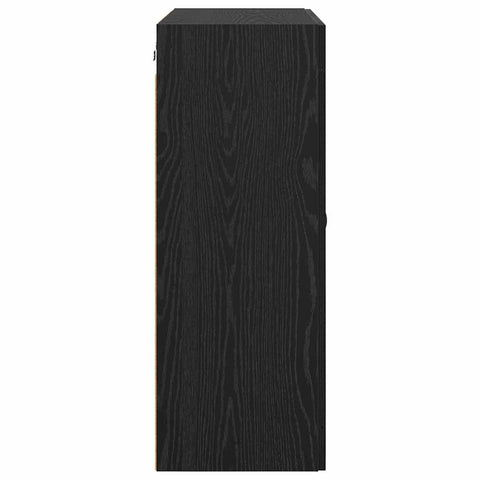 vidaXL Wall Mounted Cabinet Black Oak 69.5 x 34 x 90 cm